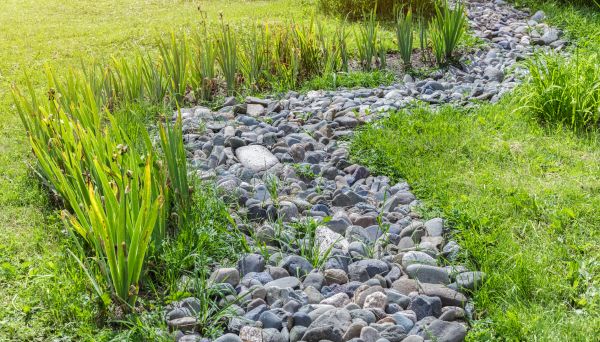 River Rock Garden Installation in Roseville