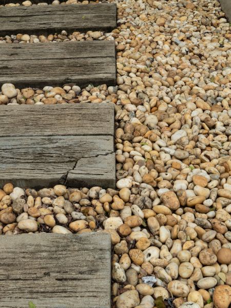 Pea Rock Installation in Roseville